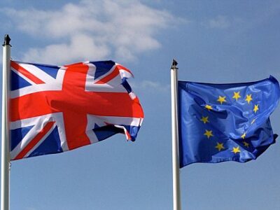 UK and EU flags